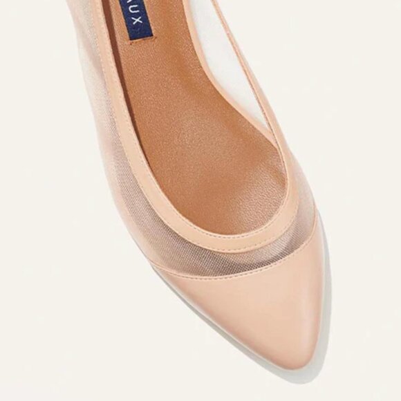 NWT Margaux Flats - The Pointe Flat in Rose Mesh - Picture 3 of 6